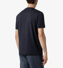 TRICOU CORNELIANI, Navy blue crew neck cotton