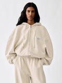 Hanorac JACQUEMUS The Corso cu fermoar – Bej