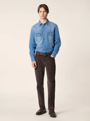 Pantaloni JACOB COHËN Edo Regular-Straight – Maro închis