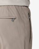 PANTALONI CORNELIANI, technical wool fabric joggers, Dark Beige
