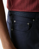 Jeans CORNELIANI, dyed stretch cotton jeans, Bleumarin