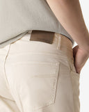 Jeans CORNELIANI, dyed stretch cotton jeans, Cream
