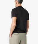 Tricou CORNELIANI, Black crew neck stretch cotton jersey t-shirt