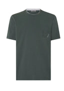 Tricou CORNELIANI, Green crew neck stretch jersey t-shirt