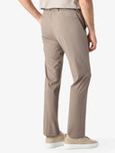 Pantaloni CORNELIANI, Dark beige technical wool chinos