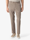 Pantaloni CORNELIANI, Dark beige technical wool chinos