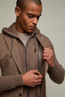 Jacheta LBM, IVAN wool jersey blazer, Maro