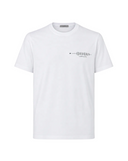 Tricou CORNELIANI,  cotton pique polo shirt with print on chest, White
