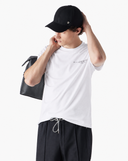 Tricou CORNELIANI,  cotton pique polo shirt with print on chest, White