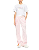 Trcicou OFF WHITE, Bookish Glowing Flower Crop T-shirt