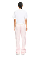 Trcicou OFF WHITE, Bookish Glowing Flower Crop T-shirt