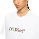 Trcicou OFF WHITE, Bookish Glowing Flower Crop T-shirt