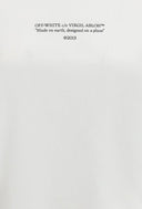 Tricou OFF WHITE, White T-shirt with Statement print, Alb