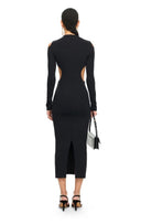 Rochie OFF WHITE, Sleek Meteor Dress, Negru