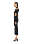 Rochie OFF WHITE, Sleek Meteor Dress, Negru