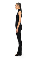 TOP OFF WHITE, Off Stamp Rib Kat Top, Negru
