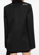 Sacou OFF WHITE,  wool blazer, Negru