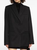 Sacou OFF WHITE,  wool blazer, Negru