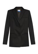 Sacou OFF WHITE,  wool blazer, Negru