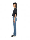 Tricou OFF WHITE,Bookish Flower Crop Tee