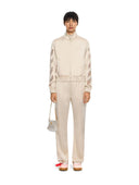 Jacheta OFF WHITE,Diagonals Lace Satin Track Jacket