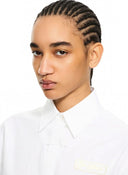 CAMASA OFF WHITE, Popeline Long-Sleeved Shirt, Alb