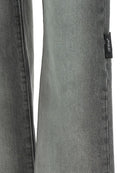 Blugi OFF WHITE, cut-out straight jeans, Grey