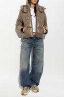 Geaca MOOSE KNUCKLES, BROWN Detachable-hooded down jacket