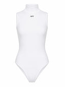 Body OFF WHITE, Cotton bodysuit Off Stamp