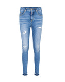 Blugi  DSQUARED2, High Waist Twiggy, Albastru