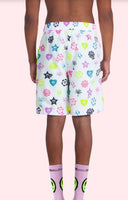 PANTALONI SCURTI BARROW, White with Print