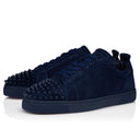 Sneakers Christian Louboutin, Spikes Design, Navy Blue