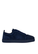 Sneakers Christian Louboutin, Spikes Design, Navy Blue