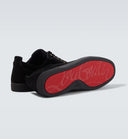 Sneakers Christian Louboutin, Spikes Design, Black, Light Gold