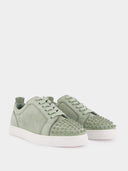 Sneakers Christian Louboutin, Spikes Design, Haiiro Green