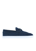 Loafers CHRISTIAN LOUBOUTIN, DARK BLUE LEATHER LOAFERS