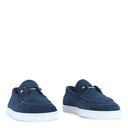Loafers CHRISTIAN LOUBOUTIN, DARK BLUE LEATHER LOAFERS