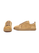 Sneakers CHRISTIAN LOUBOUTIN, Louis Junior Grosgrain-Trimmed Suede Sneakers