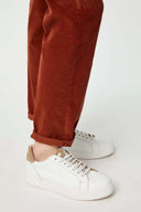 Pantaloni L.B.M 1911, Patterned Cotton Velvet, Brick Red