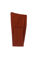 Pantaloni L.B.M 1911, Patterned Cotton Velvet, Brick Red