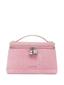 Geanta JACQUEMUS, Le Petit vanity bag, croc-effect leather, Roz