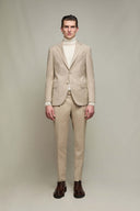 Costum L.B.M 1911, JAMES pinstripe suit, Bej