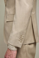 Costum L.B.M 1911, JAMES pinstripe suit, Bej
