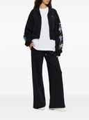 Jacheta OFF WHITE,floral-print Arrows zip-up sweatshirt