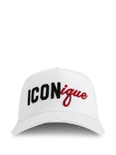 Sapca DSQUARED2, Red ICONique Baseball Cap, Alb