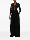 Bluza ELISABETTA FRANCHI, zip-up corset-style jacket, Negru