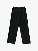 Pantaloni Moose Knuckles, velvet-trim track pants, Negru