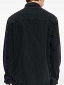 Camasa din denim OFF WHITE cu logo brodat - Negru