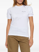 Tricou DSQUARED2 cu logo brodat – Alb
