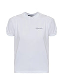 Tricou DSQUARED2 cu logo brodat – Alb